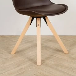 Casita Chaise Salle à Manger En Bois Naturel Et Marron - Leonce -Sema Design Boutique 614124 SITU04 WEB