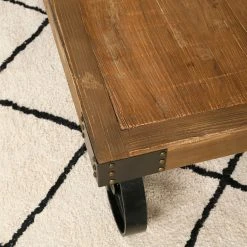 Casita Table Basse à Roulette En Bois Recyclé Et En Fer L111cm - Lucie -Sema Design Boutique 615461 SITU05 WEB