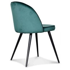 Opjet Chaise Salle à Manger Gansé En Velours Miel - Ingrid -Sema Design Boutique 617238 FRN03 WEB