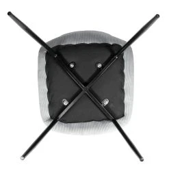 Home Déco Factory Chaise Salle à Manger En Velours Cotelé Gris Clair - Giulia -Sema Design Boutique 620096 FRN04 WEB