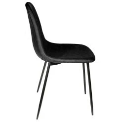 Home Déco Factory Chaise Salle à Manger Effet Cuir Noir - Amber -Sema Design Boutique 620098 FRN06 WEB