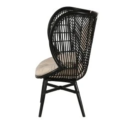 Zago Fauteuil Polo En Rotin Naturel Noir -Sema Design Boutique 622363 FRN03 WEB