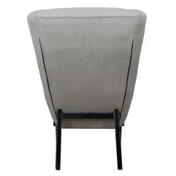 Home Déco Factory Fauteuil En Velours Côtelé Gris Foncé - Roma -Sema Design Boutique 623004 FRN06 WEB