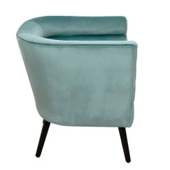 Home Déco Factory Fauteuil Club En Velours Vert De Gris - Amelia -Sema Design Boutique 623887 FRN06 WEB