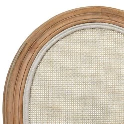 Home Déco Factory Chaise Medaillon En Bois D'hévea Beige Et Cannage -Sema Design Boutique 623893 FRN03 WEB