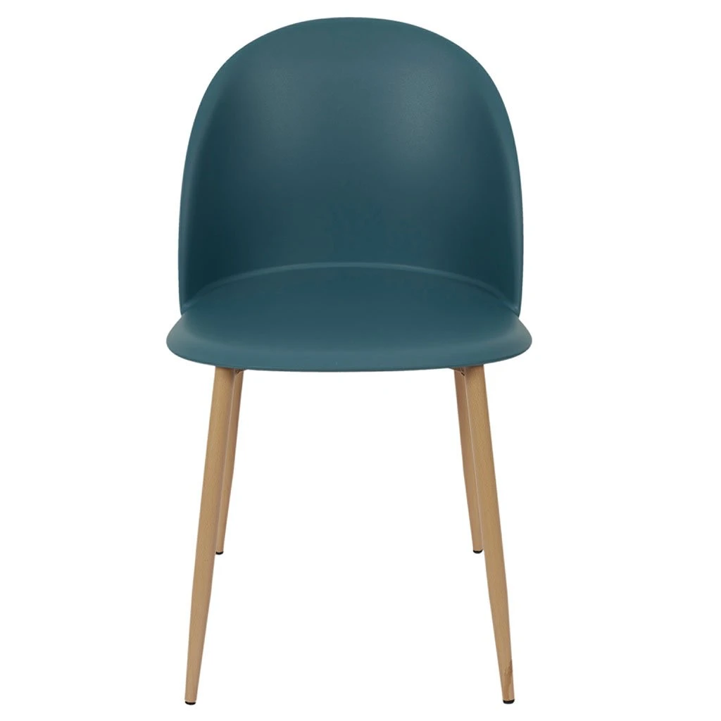 Home Déco Factory Chaise Scandinave Bergen Bleu Canard 4 Home Déco Factory Chaise Scandinave Bergen Bleu Canard – Image 2