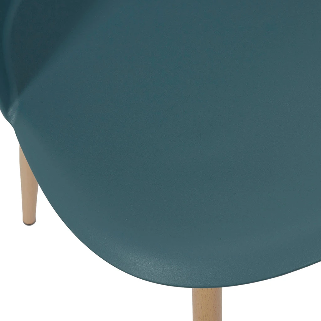 Home Déco Factory Chaise Scandinave Bergen Bleu Canard 7 Home Déco Factory Chaise Scandinave Bergen Bleu Canard – Image 5