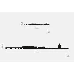 The Line Décoration Murale Ligne Toulouse L50cm Noir -Sema Design Boutique 624540 FRN03 WEB
