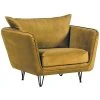 Casita Fauteuil Club Tissu Ocre - Harry