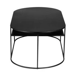 Zago Table Basse En Métal Noir L120cm -Gray -Sema Design Boutique 626677 FRN03 WEB