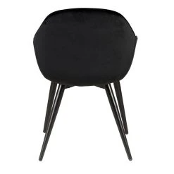 Zago Chaise Avec Accoudoir En Velours Noir - Ben -Sema Design Boutique 626682 FRN04 WEB