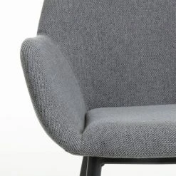 La Forma Chaise Avec Accoudoir En Tissu Gris Foncé - Konna -Sema Design Boutique 627657 FRN04 WEB