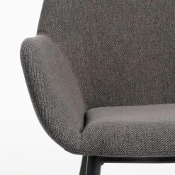 La Forma Chaise Avec Accoudoir En Tissu Gris Foncé - Konna -Sema Design Boutique 627657 FRN05 WEB