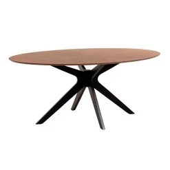 La Forma Table à Manger En Noyer Plaqué L180cm - Naanim