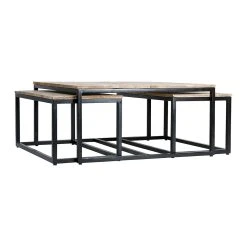 PG Trading Table Basse Gigogne (lot De 3) En Manguier Et Fer Noir -Noe 11 PG Trading Table Basse Gigogne (lot De 3) En Manguier Et Fer Noir -Noe -Sema Design Boutique 630495 DET02 WEB
