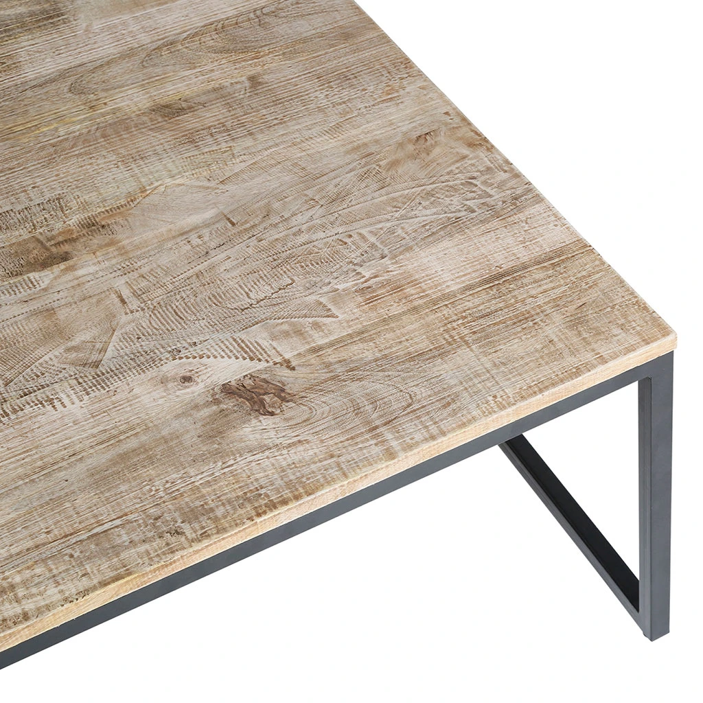 PG Trading Table Basse Gigogne (lot De 3) En Manguier Et Fer Noir -Noe 7 PG Trading Table Basse Gigogne (lot De 3) En Manguier Et Fer Noir -Noe – Image 5
