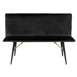 Zago Banc En Velours Noir - Vero