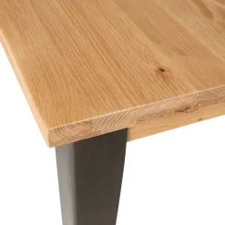 Zago Table à Manger En Chêne Massif Et Pieds Acier 160x90cm- Manny -Sema Design Boutique 630e3 man tr160 z1