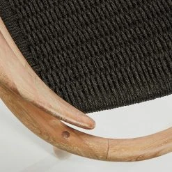 La Forma Chaise Salle à Manger En Bois D'acacia Et Corde Noir - Nina -Sema Design Boutique 632440 FRN05 WEB