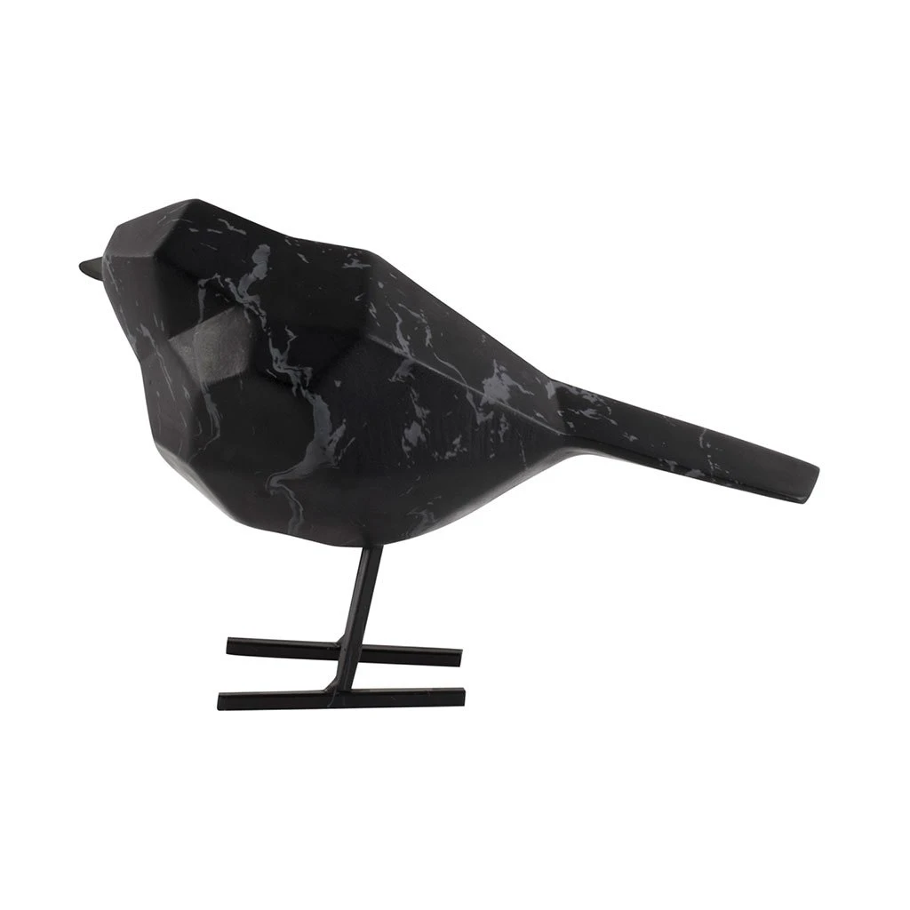 Pt' Statue Petit Oiseau En Polyresine Noir 7.5x17xh13.5cm 4 Pt' Statue Petit Oiseau En Polyresine Noir 7.5x17xh13.5cm – Image 2