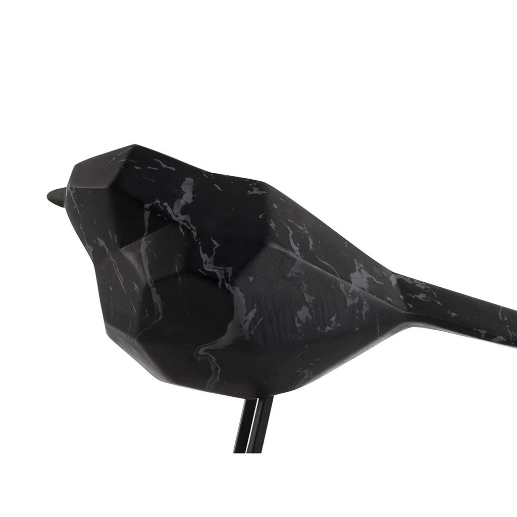 Pt' Statue Petit Oiseau En Polyresine Noir 7.5x17xh13.5cm 6 Pt' Statue Petit Oiseau En Polyresine Noir 7.5x17xh13.5cm – Image 4