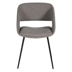 Zago Chaise Salle à Manger Tissu Gris - Alma