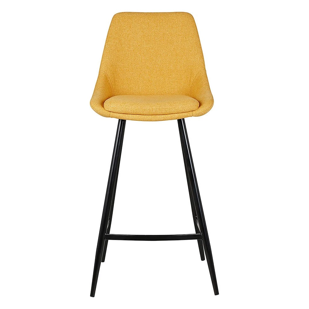 Zago Chaise De Bar Tissu Moutarge - Ben 4 Zago Chaise De Bar Tissu Moutarge - Ben – Image 2