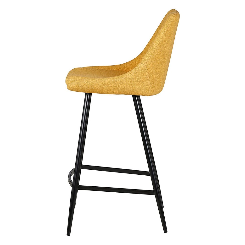 Zago Chaise De Bar Tissu Moutarge - Ben 6 Zago Chaise De Bar Tissu Moutarge - Ben – Image 4