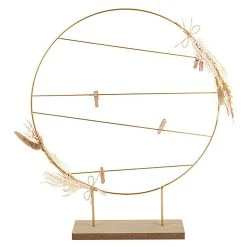 Arty Fêtes Déco Porte Photos Bohème à Poser Fleurs Séchées 40xh49cm