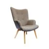 Home Déco Factory Fauteuil De Salon En Bois Et Tissu Gris - Nora -Sema Design Boutique 638115 FRN01 WEB