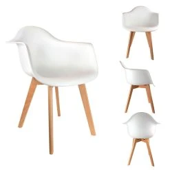 Home Déco Factory Fauteuil Scandinave Blanc -Sema Design Boutique 638116 FRN05 WEB
