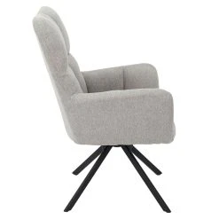 Home Déco Factory Fauteuil De Salon Pivotant En Tissus Gris - Wamy -Sema Design Boutique 638123 FRN03 WEB