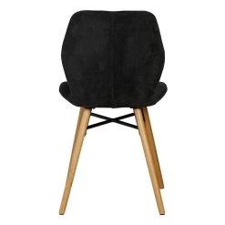 Zago Chaise Salle à Manger En Tissu Soft Touch Noir - Keri -Sema Design Boutique 638825 FRN04 WEB