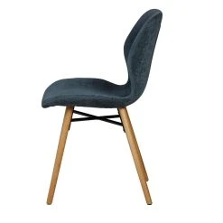 Zago Chaise Salle à Manger En Tissu Soft Touch Bleu Foncé - Keri -Sema Design Boutique 638826 FRN03 WEB