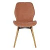 Zago Chaise Salle à Manger En Tissu Soft Touch Marron Nèfle - Keri