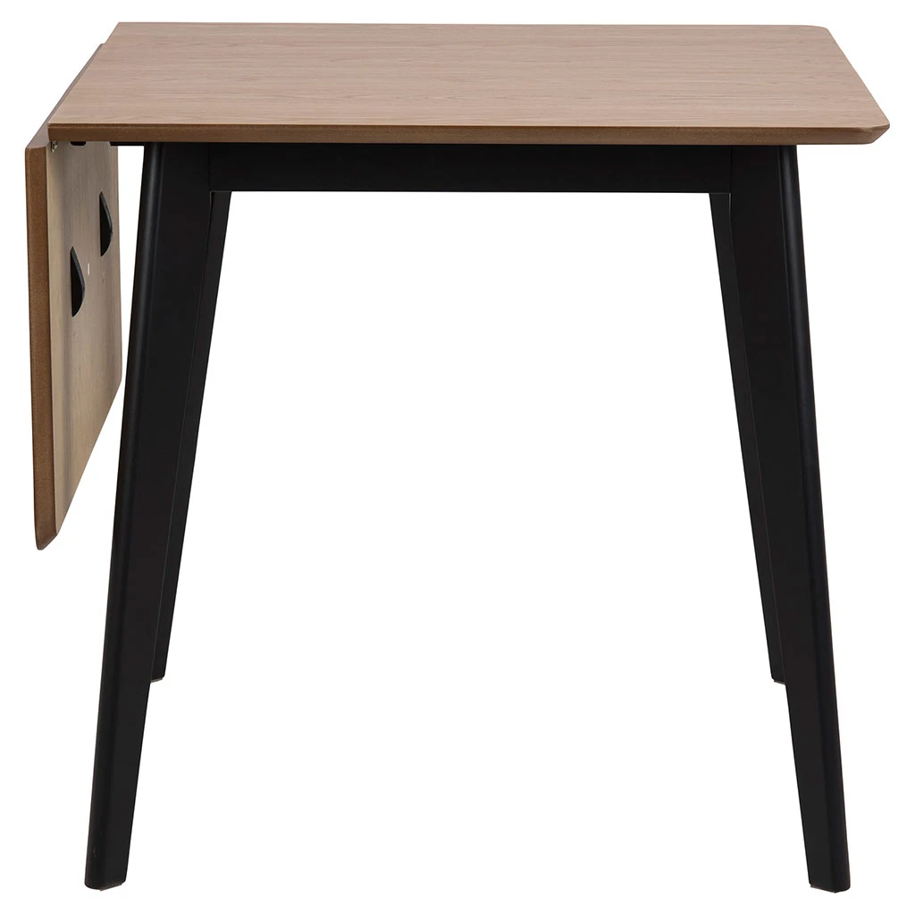 AC Design Table à Manger Avec Rallonge En Plaqué Chêne 120x80cm - Roxy 4 AC Design Table à Manger Avec Rallonge En Plaqué Chêne 120x80cm - Roxy – Image 2