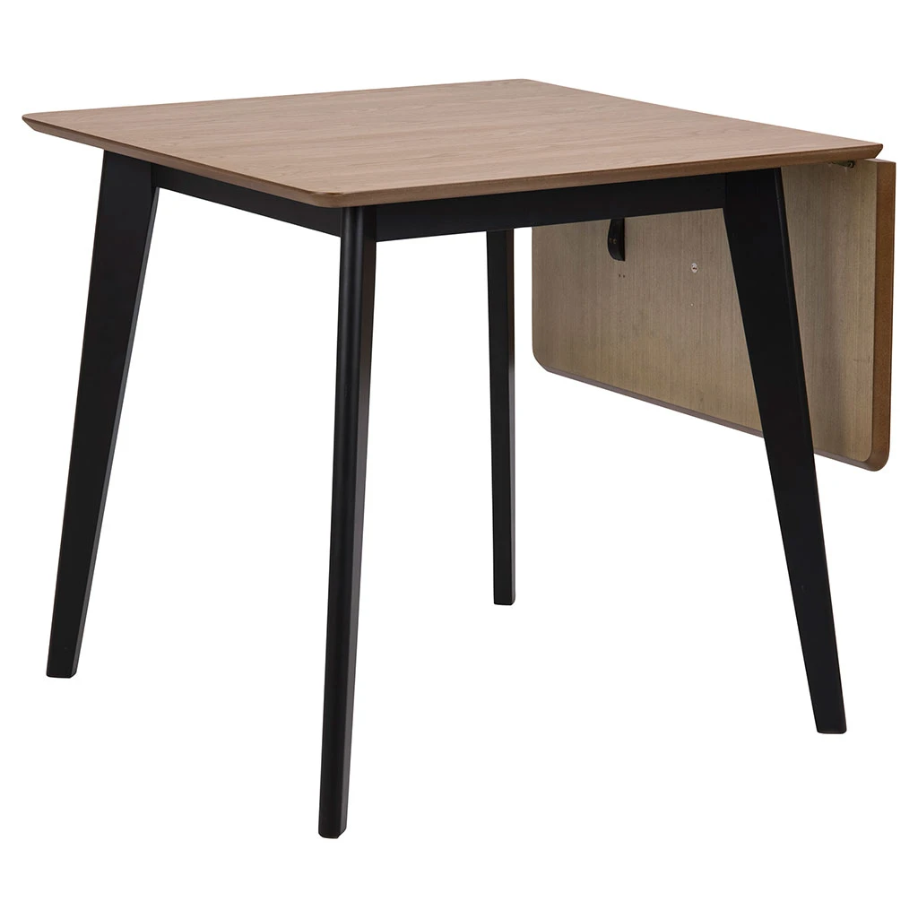 AC Design Table à Manger Avec Rallonge En Plaqué Chêne 120x80cm - Roxy 5 AC Design Table à Manger Avec Rallonge En Plaqué Chêne 120x80cm - Roxy – Image 3
