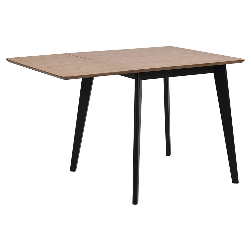 AC Design Table à Manger Avec Rallonge En Plaqué Chêne 120x80cm - Roxy 6 AC Design Table à Manger Avec Rallonge En Plaqué Chêne 120x80cm - Roxy – Image 4