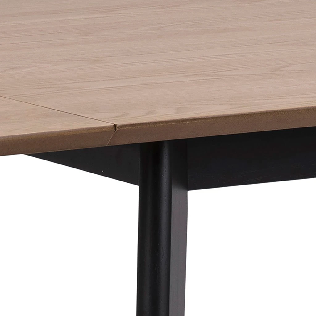 AC Design Table à Manger Avec Rallonge En Plaqué Chêne 120x80cm - Roxy 8 AC Design Table à Manger Avec Rallonge En Plaqué Chêne 120x80cm - Roxy – Image 6