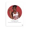 ASAP Affiche L'indetronable - Michael Jordan Rouge - 30x40cm -Sema Design Boutique 645098 FRN01 WEB