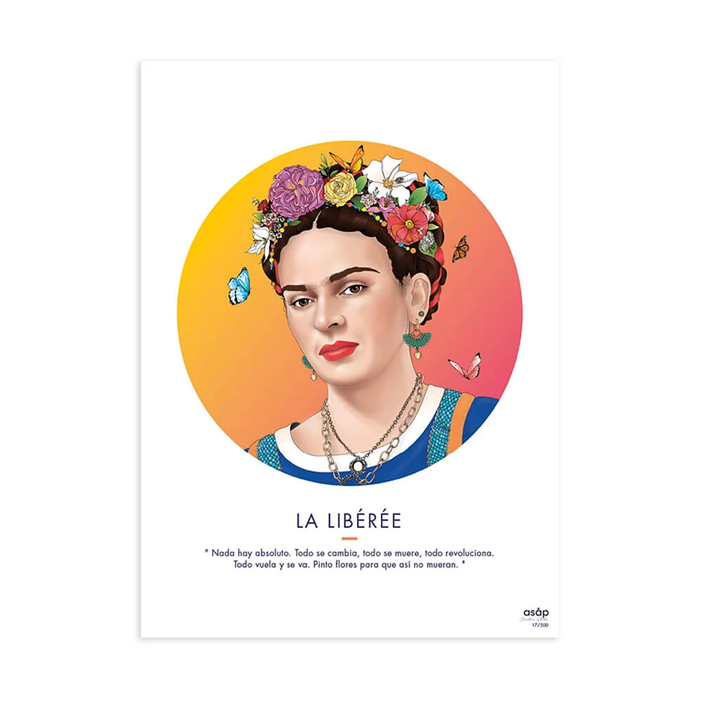 ASAP Affiche La Libérée - Frida Kahlo - 30x40cm 3 ASAP Affiche La Libérée - Frida Kahlo - 30x40cm