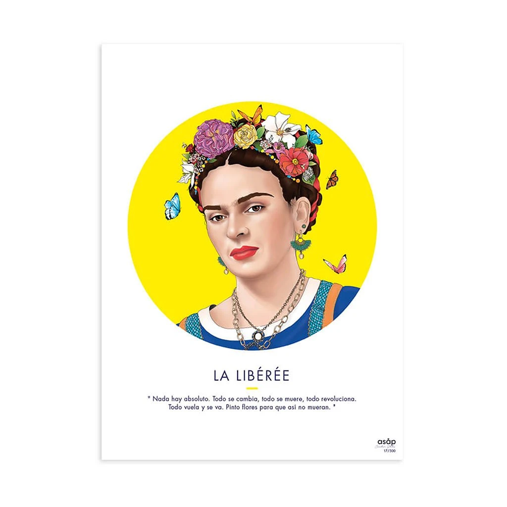 ASAP Affiche La Liberee - Jaune - 30x40cm 3 ASAP Affiche La Liberee - Jaune - 30x40cm