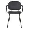 Zago Fauteuil En Tissu Effet Daim Noir - Aston -Sema Design Boutique 646232 FRN01 WEB