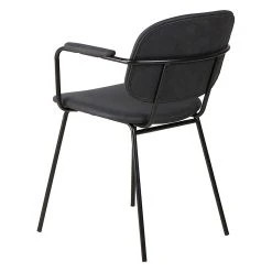 Zago Fauteuil En Tissu Effet Daim Noir - Aston -Sema Design Boutique 646232 FRN05 WEB