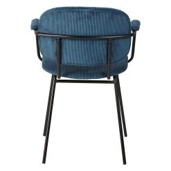 Zago Fauteuil En Velours Côtelé Bleu Foncé - Aston -Sema Design Boutique 646233 FRN04 WEB