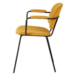 Zago Fauteuil Velours Côtelé Curry - Aston -Sema Design Boutique 646234 FRN03 WEB