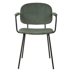 Zago Fauteuil Tissu Effet Daim Vert Sapin - Aston
