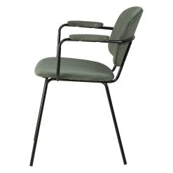 Zago Fauteuil Tissu Effet Daim Vert Sapin - Aston -Sema Design Boutique 646235 FRN03 WEB