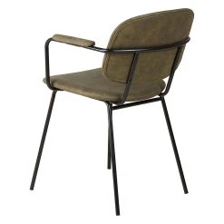 Zago Fauteuil Tissu Effet Daim Kaki - Aston -Sema Design Boutique 646236 FRN05 WEB