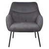 Zago Fauteuil En Velours Côtelé Gris Argent - Martin